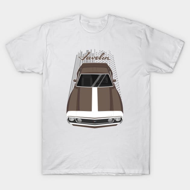 AMC Javelin AMX - Brown T-Shirt by V8social